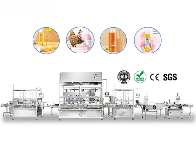 Fully automated liquid filling production line